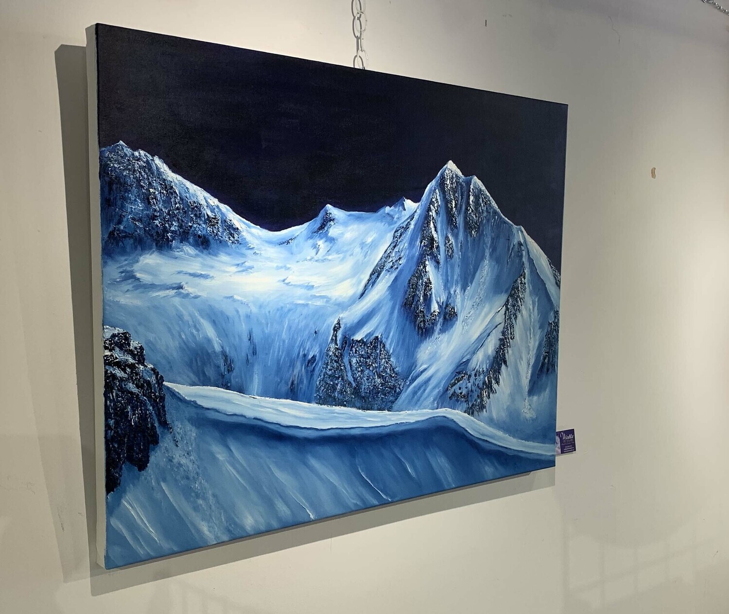 Original Canadian Art | Mountain Painting - Whistler, BC, On display