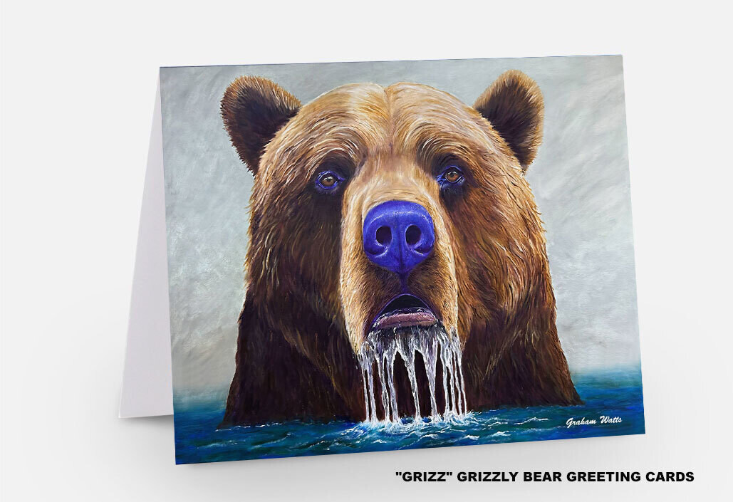 "GRIZZ" Grizzly Bear - Art Cards