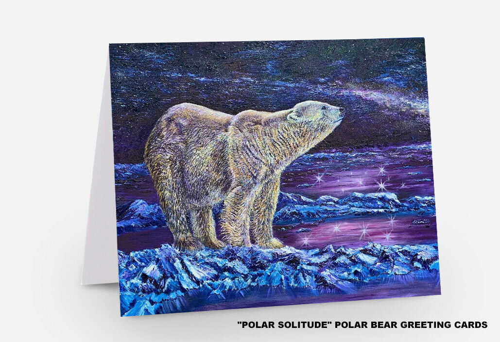 "POLAR SOLITUDE" - Polar Bear - Art Cards