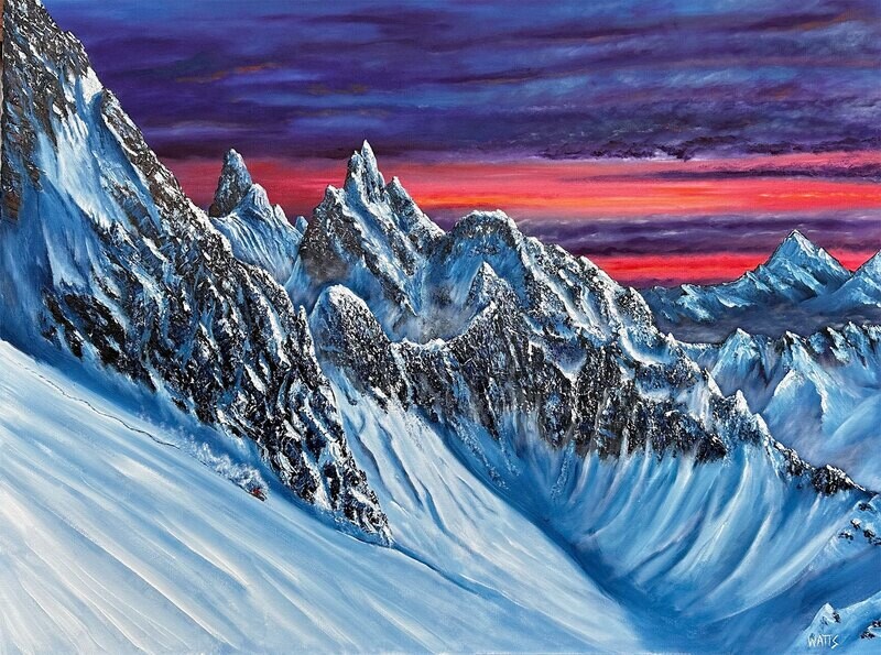 “Mountain Peaks of Tantalus” Original Art