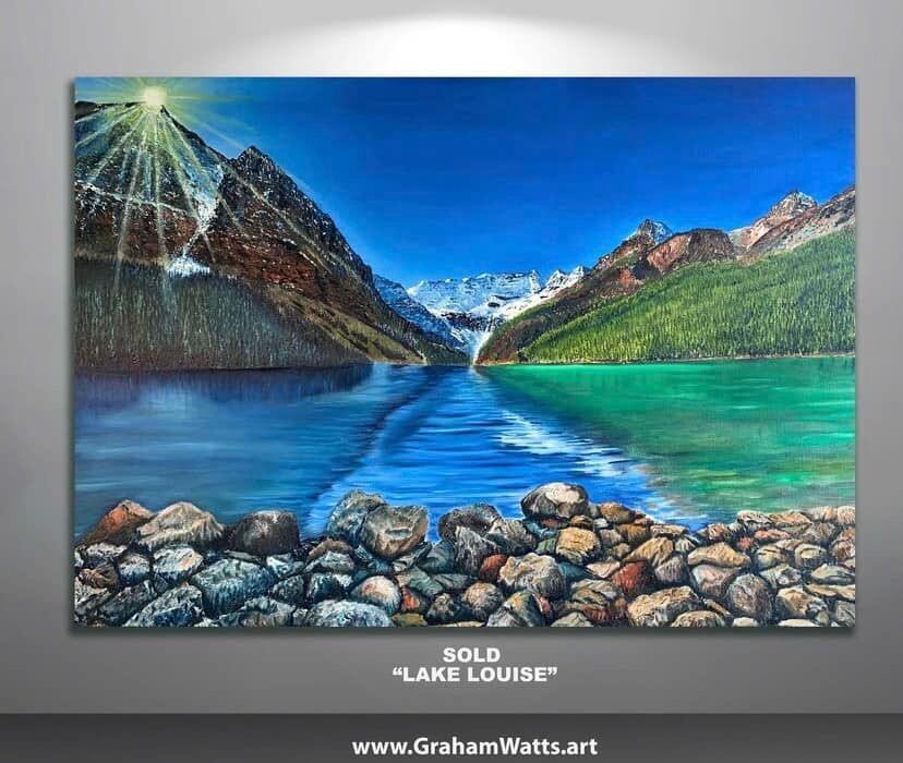 &quot;Lake Louise, Alberta&quot; 40 x 30 inches, Kirk M. Commission