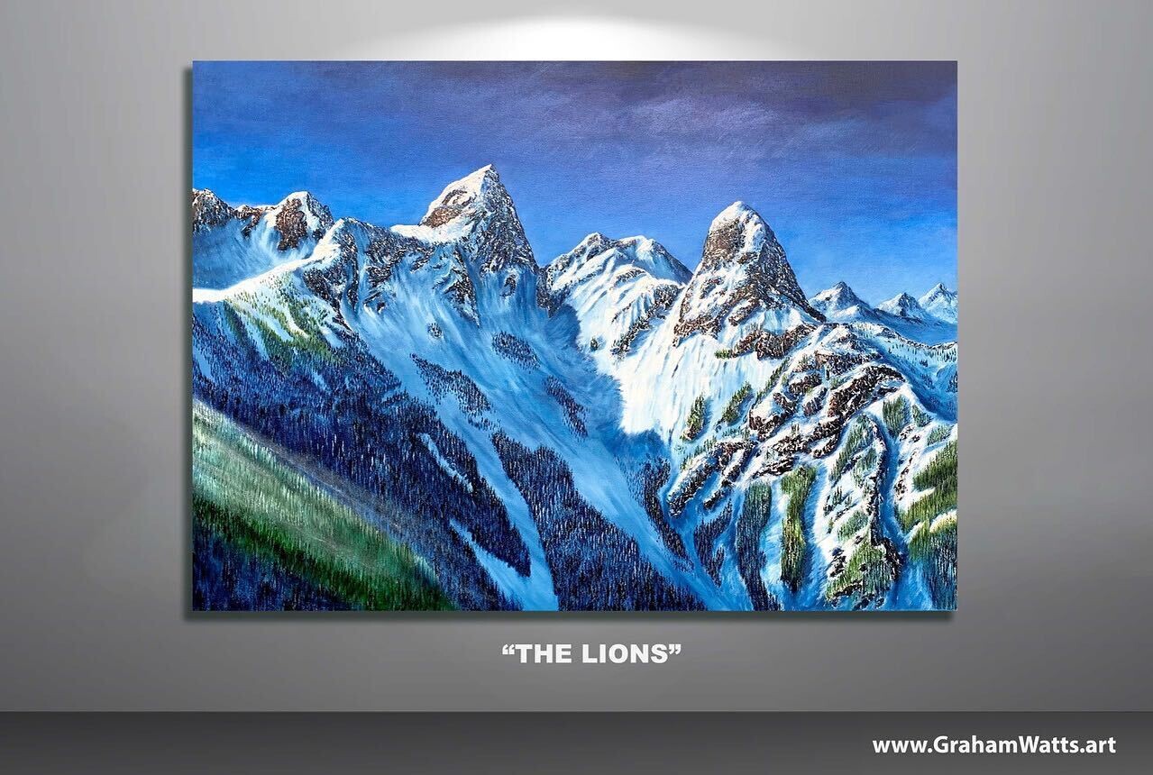 &quot;The Lions, Vancouver BC&quot; 40 x 30 inches - Sandy K. Commission