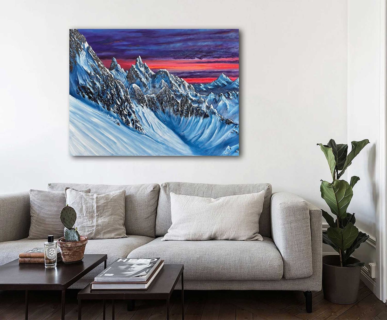 Original Canadian Art | Mountain Painting, Interior display