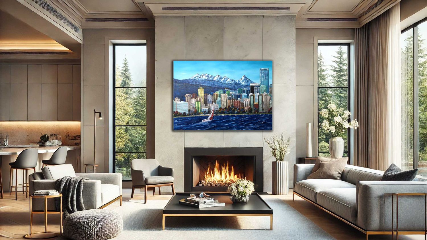 &quot;Spanish Banks Beach&quot; Vancouver Cityscapes