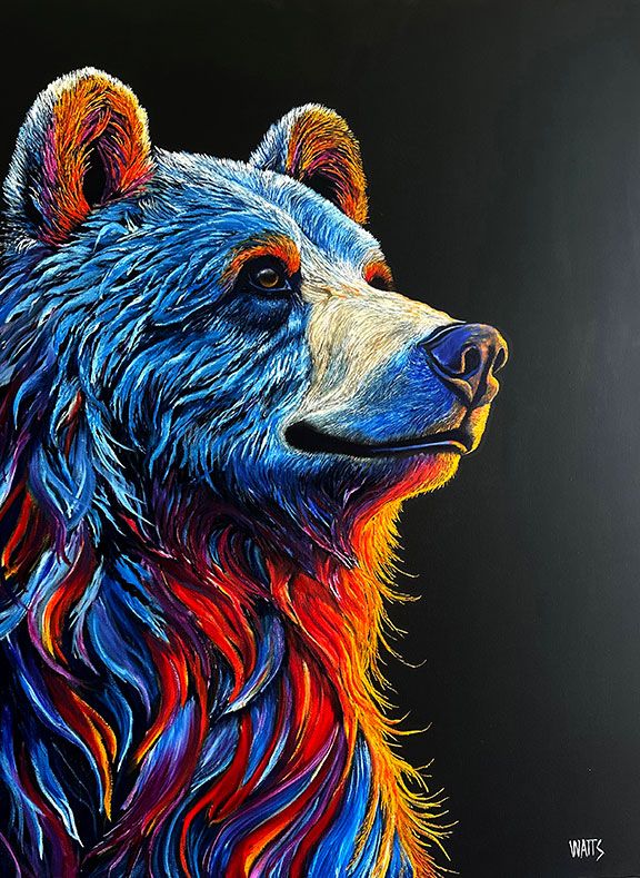 "Majestic Vibrance” Grizzly Bear