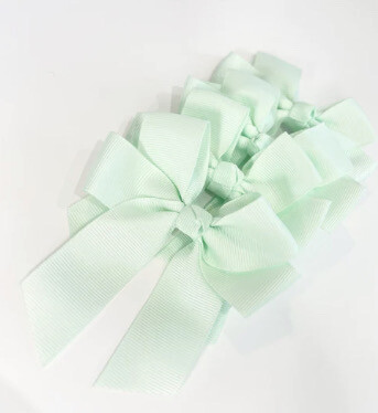Hair Bow - Mint Green