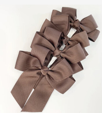 Hair Bows - Brown