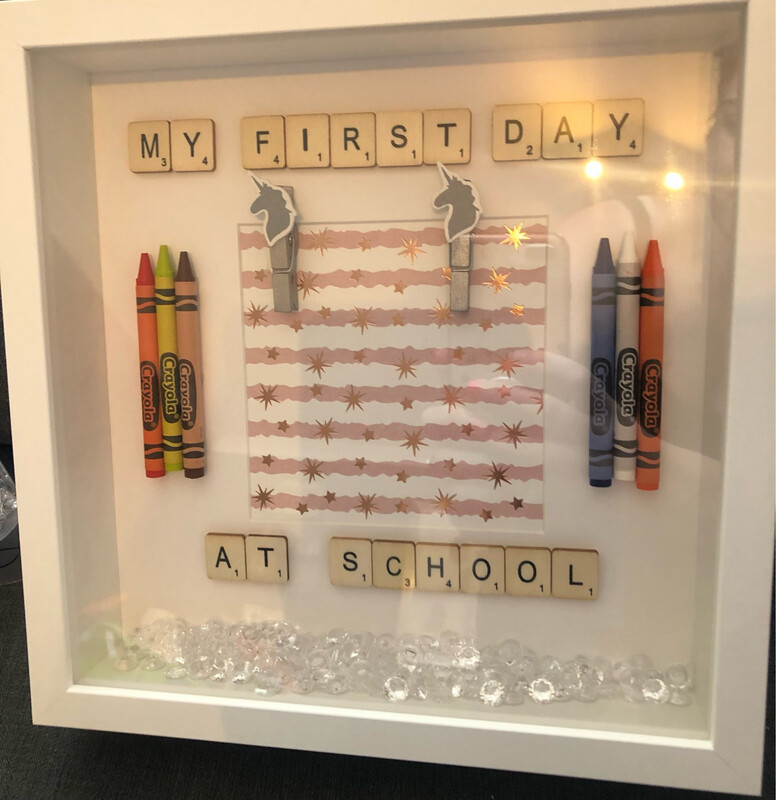 My First Day At School Box Frame