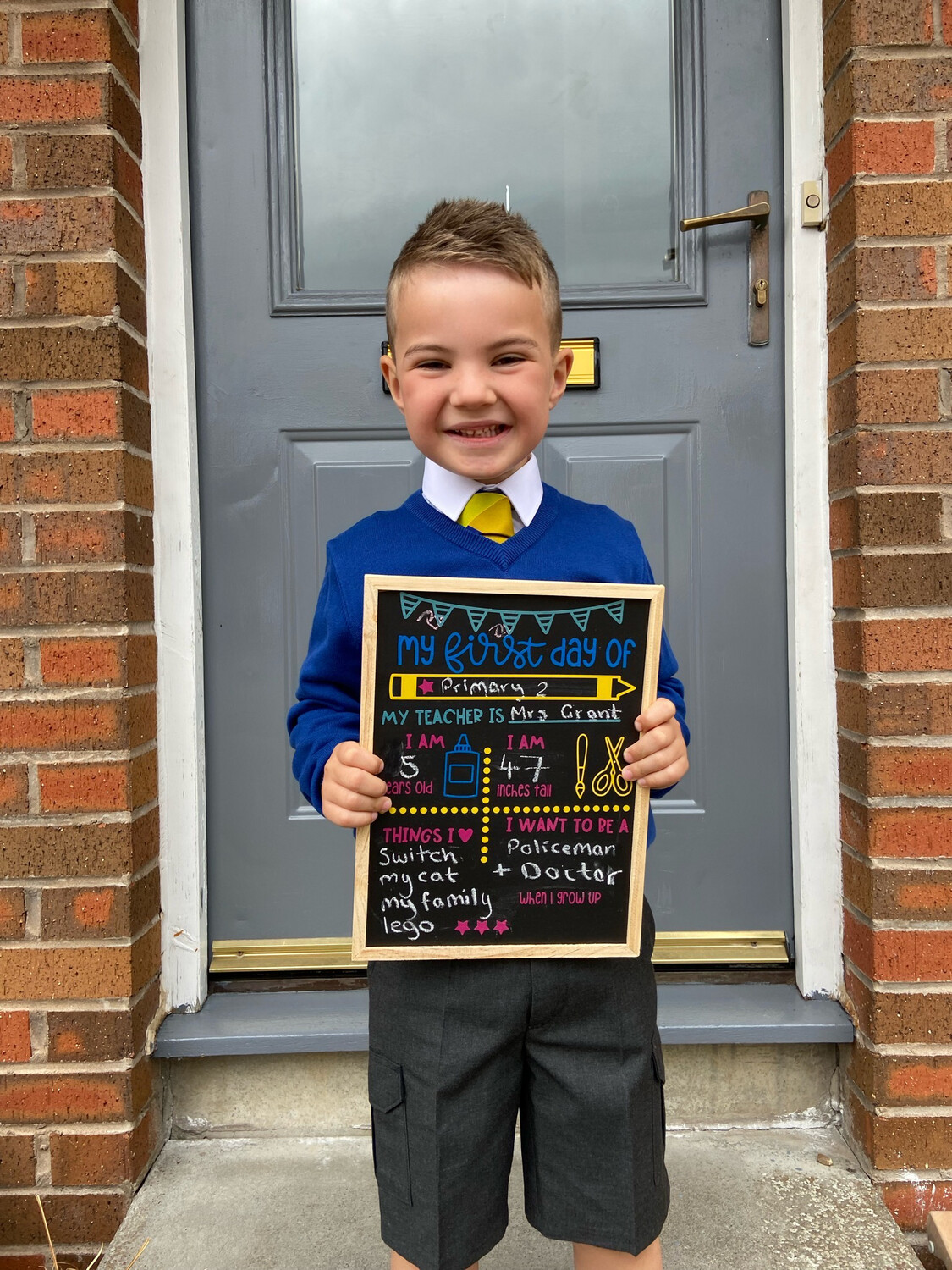 My First Day Of….chalkboard