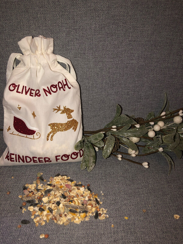 Personalised Reindeer Food Bag