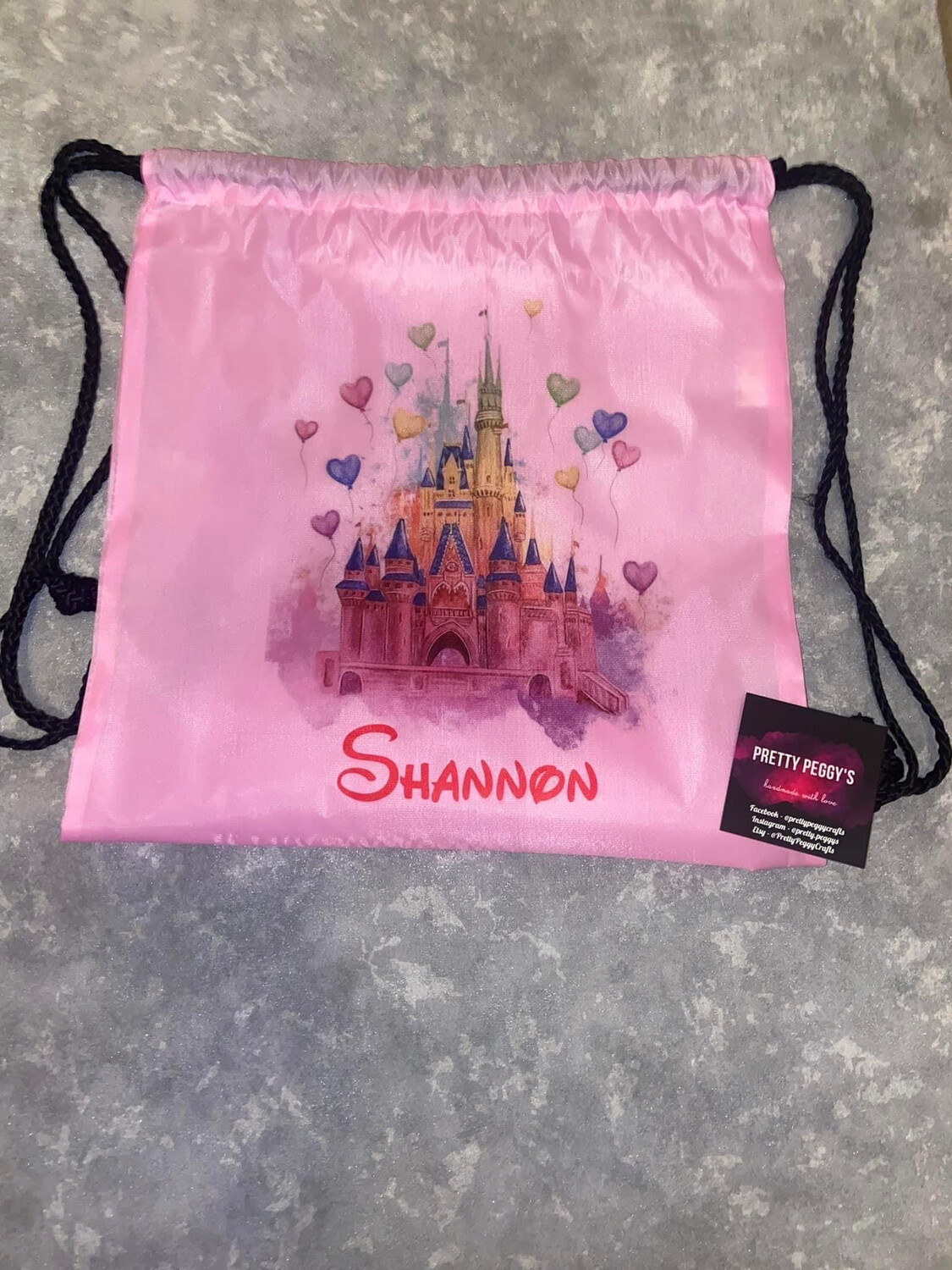 Castle Drawstring Bag