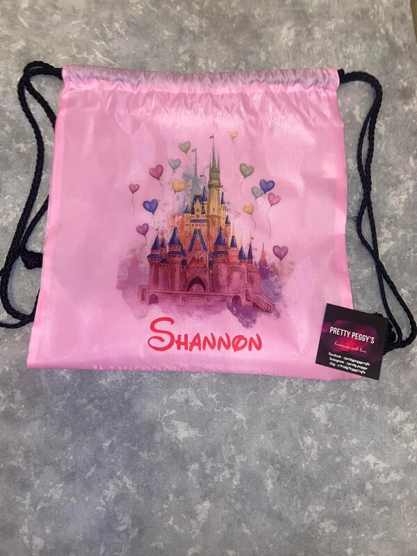 Castle Drawstring Bag