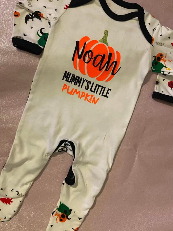 Mummy’s Little Pumpkin Sleepsuit