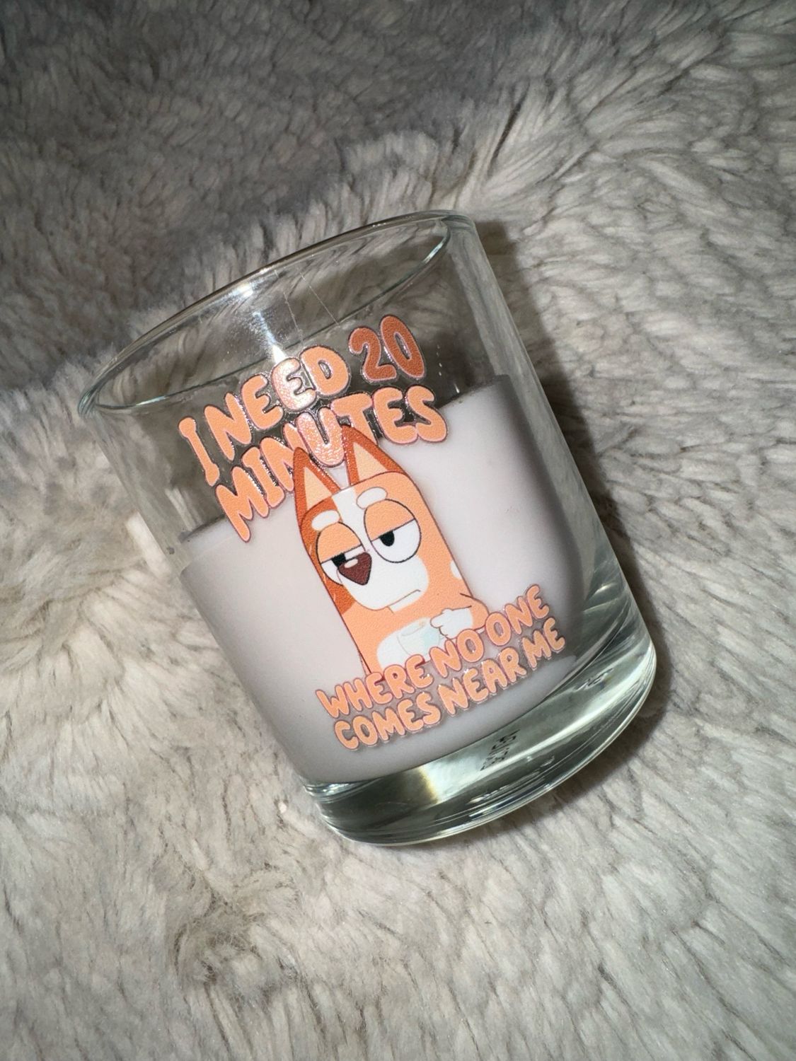 Bluey Mum Candle
