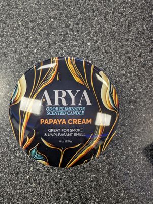 Arya &quot;Papaya Cream&quot; Odor Eliminator Candle