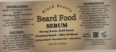 Black Beauty Beard Food Serum