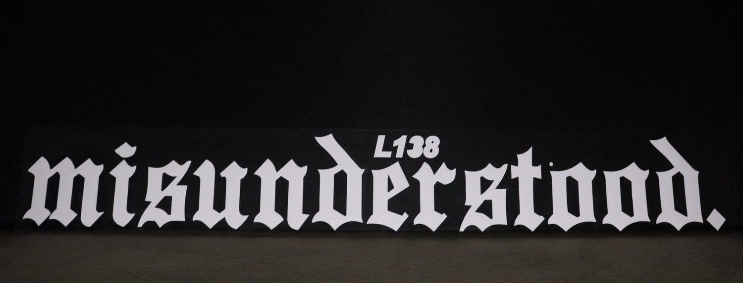 Misunderstood Windschutzscheibe Banner