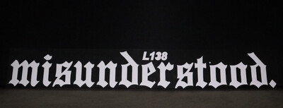 Misunderstood Windschutzscheibe Banner