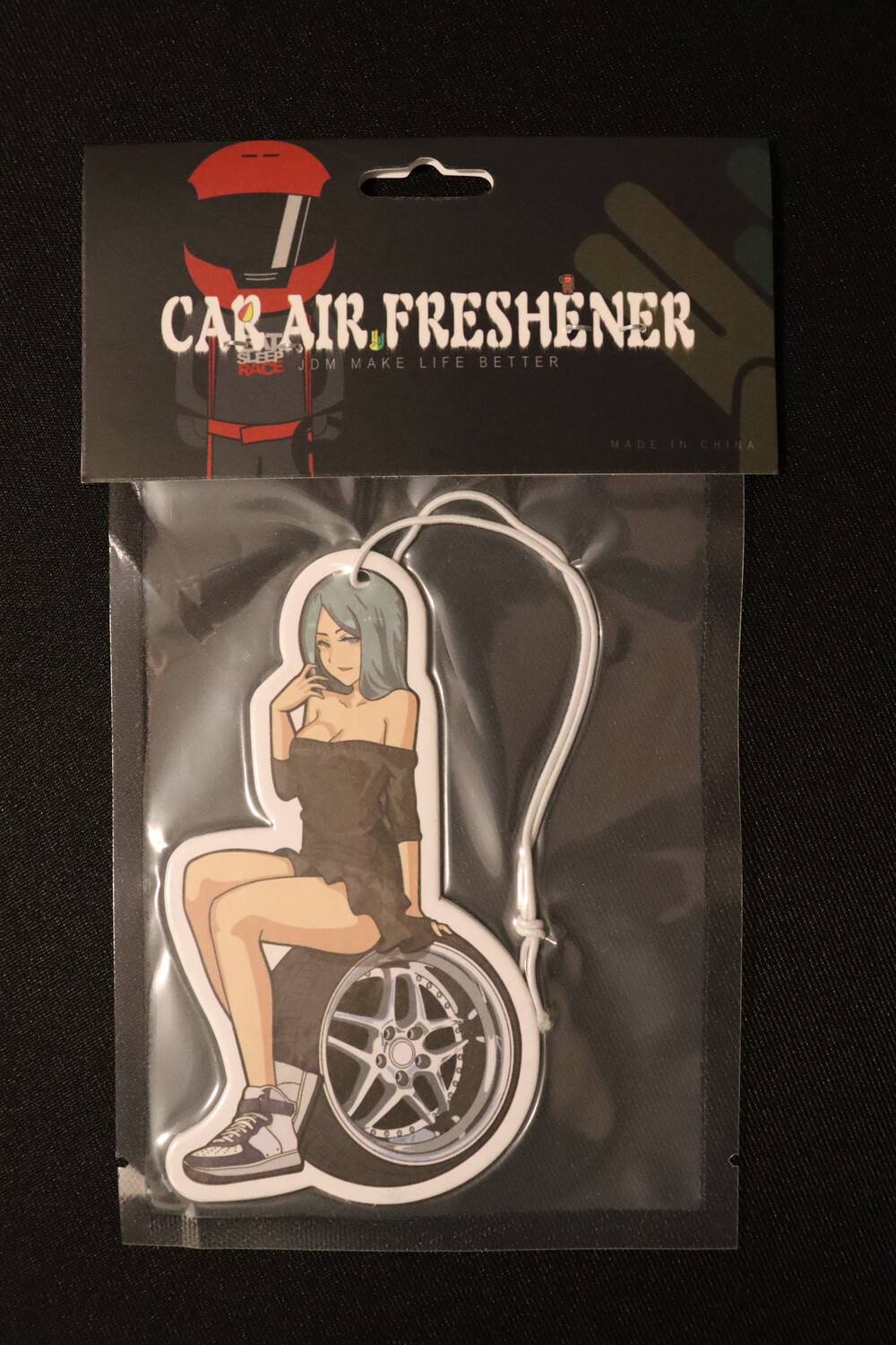 JDM Girl Blue Lufterfrischer mit Black Ice Duft