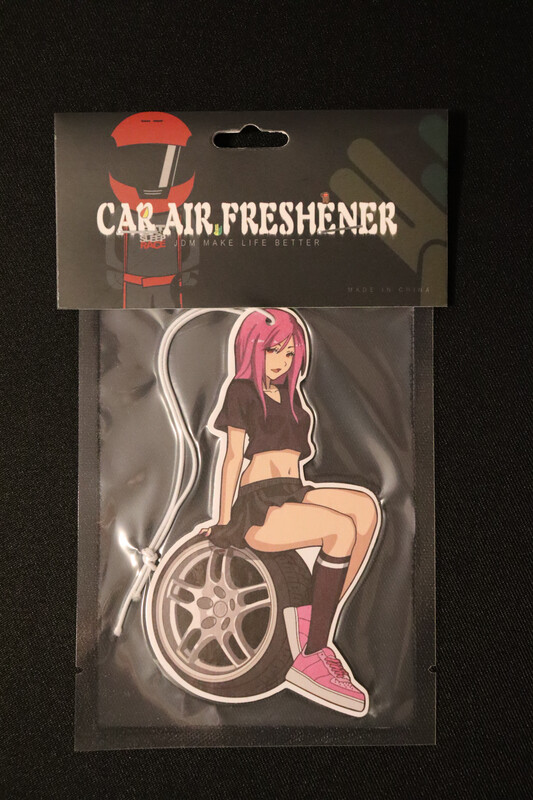 JDM Girl Pink Lufterfrischer mit Black Ice Duft