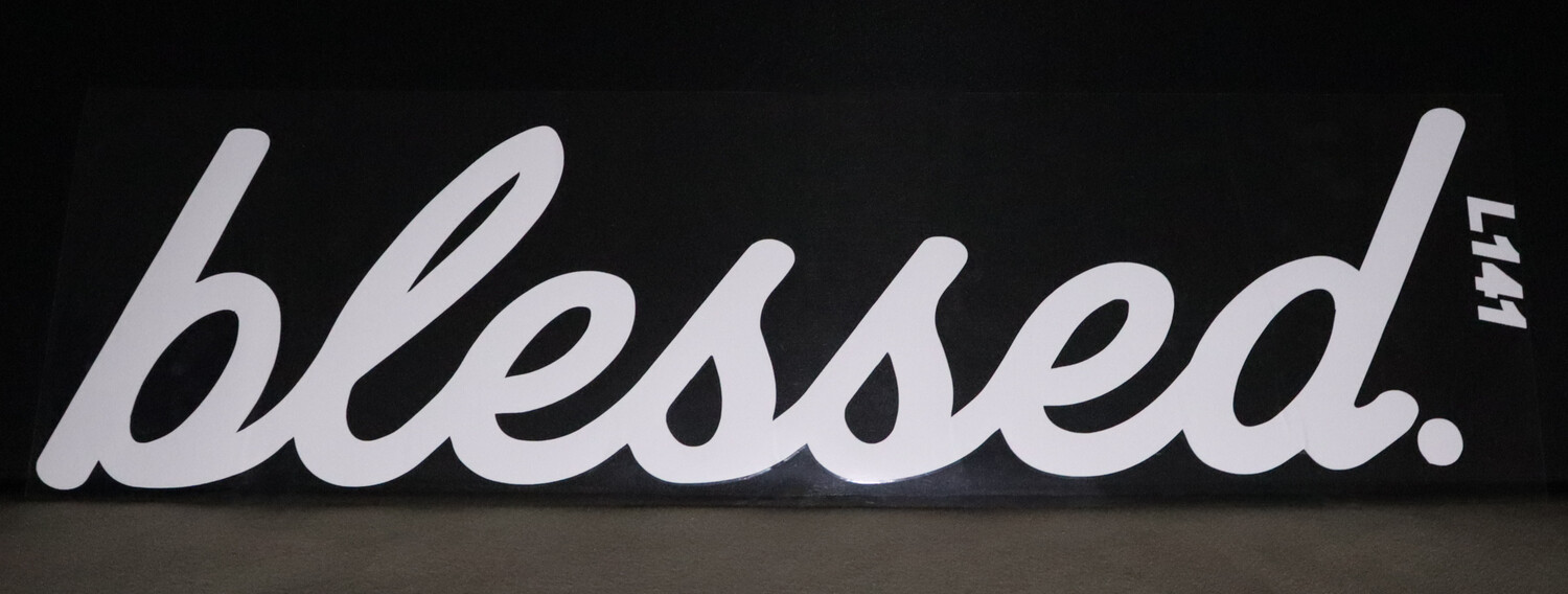 Blessed Windschutzscheibe Banner