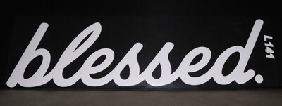 Blessed Windschutzscheibe Banner