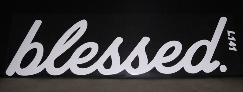 Blessed Windschutzscheibe Banner