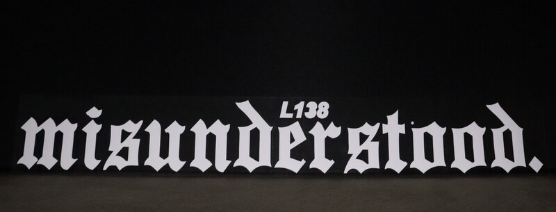 Misunderstood Windschutzscheibe Banner