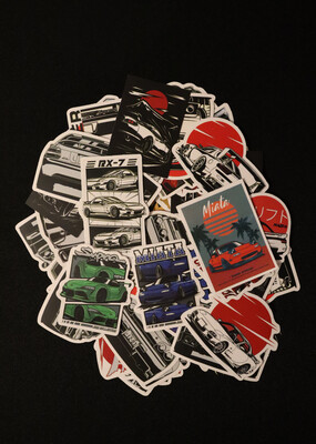 JDM Cars Sticker Paket