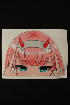 Zero-Two 1 Peeker Sticker