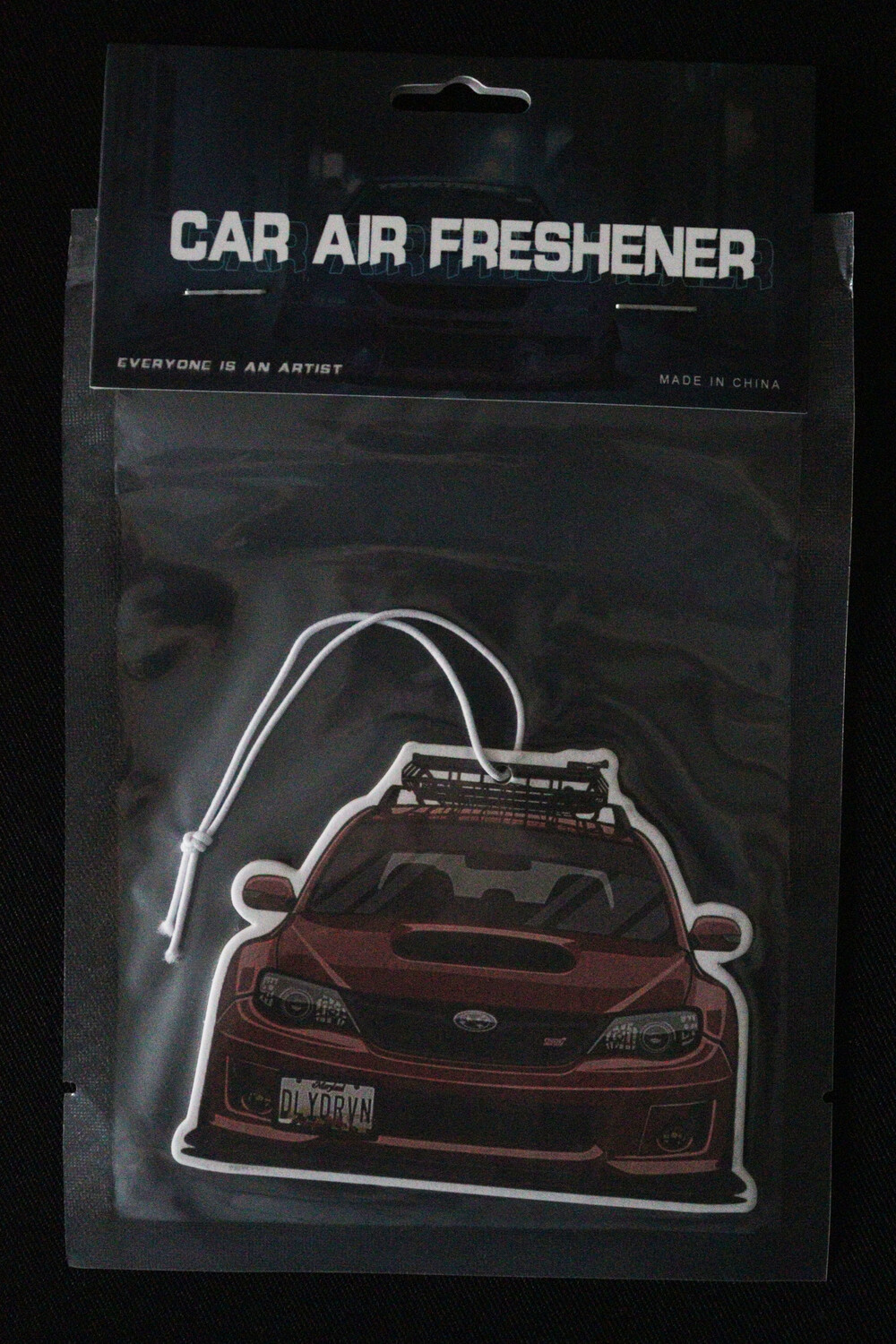 Subaru STI Front Lufterfrischer mit Black Ice Duft