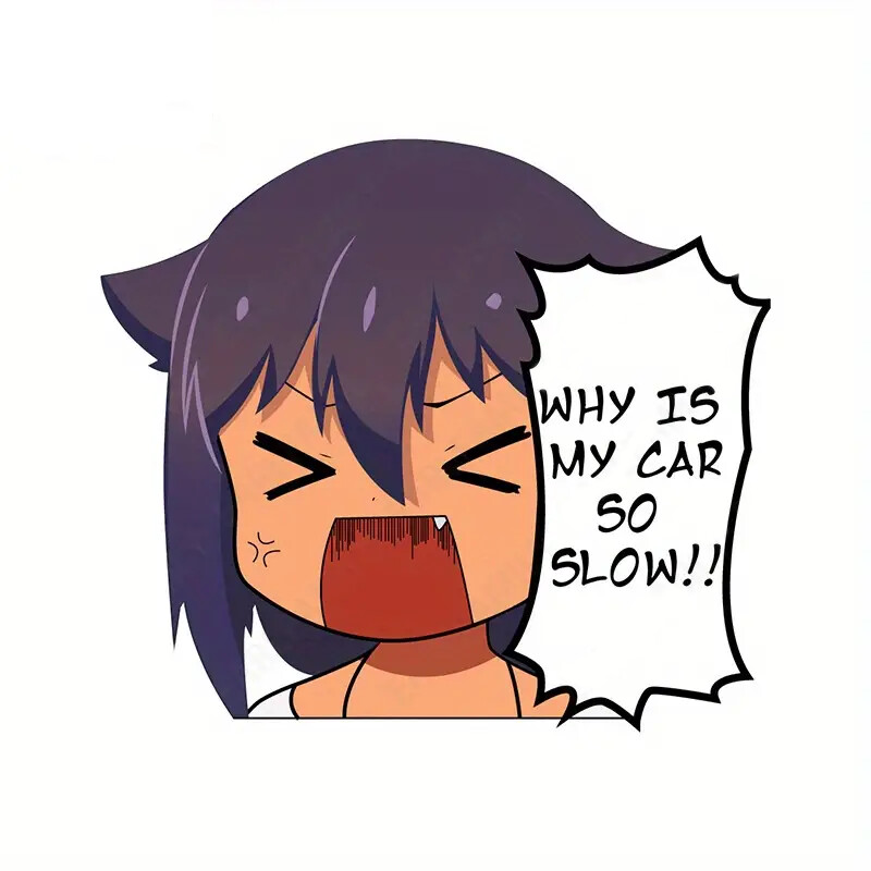 Why Is My Car So Slow Peeker Sticker
