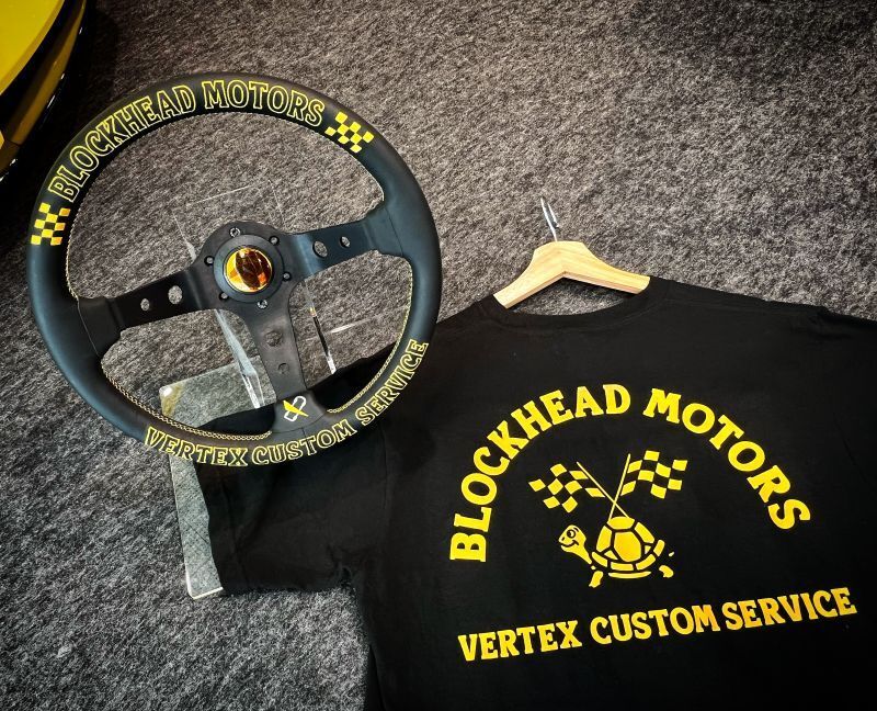 Vertex Lenkrad "BLOCK HEAD MOTORS"