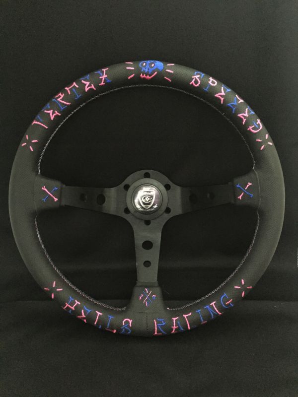 Vertex Lenkrad &quot;SPEED&quot; Pink/Blue