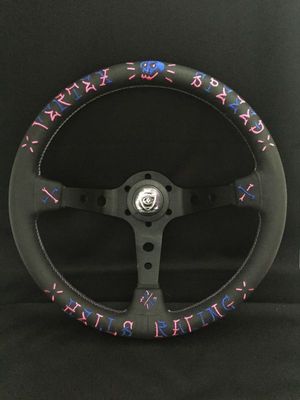 Vertex Lenkrad &quot;SPEED&quot; Pink/Blue
