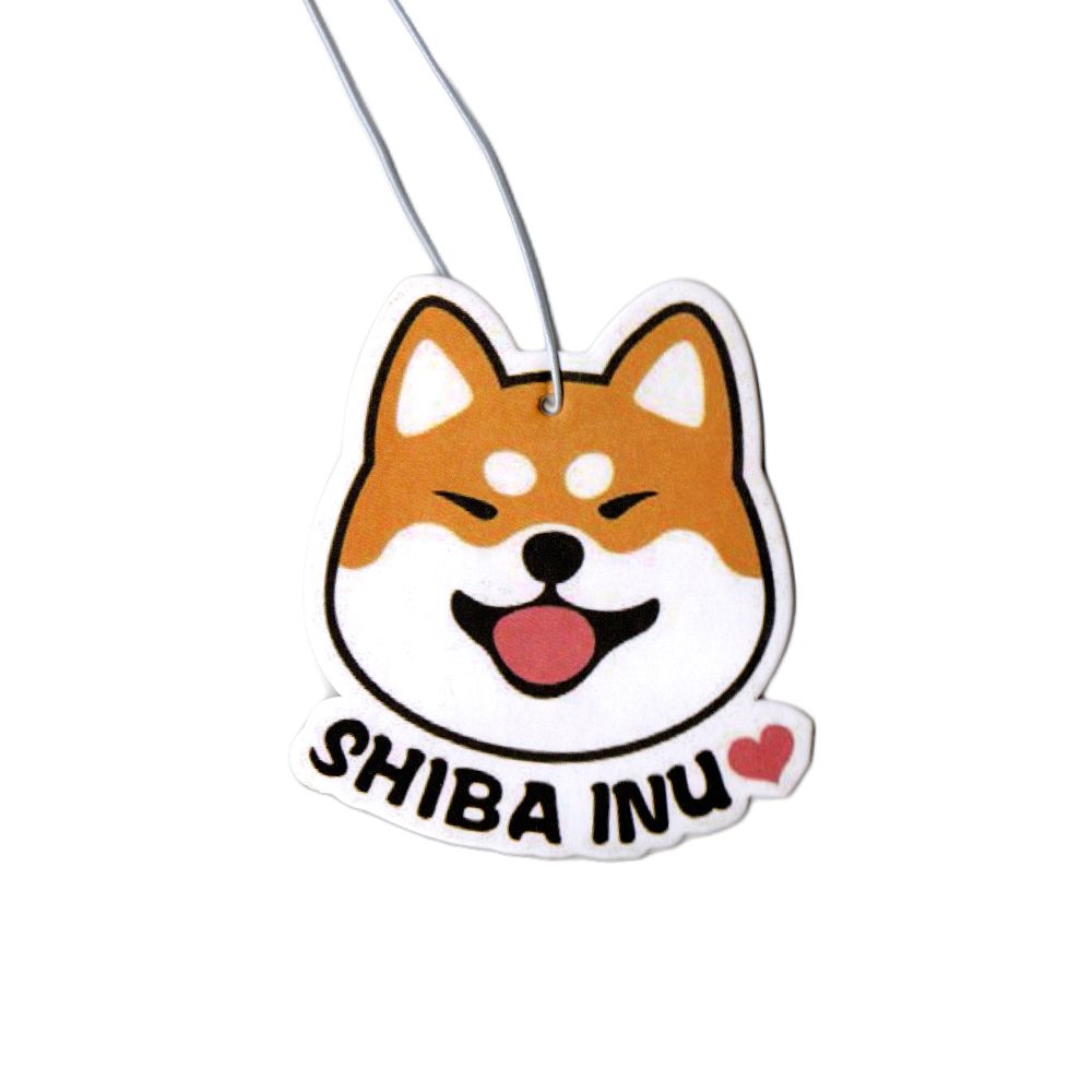 Shiba Inu Lufterfrischer mit Black Ice Duft