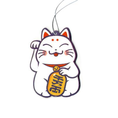 Lucky Cat Lufterfrischer mit Black Ice Duft