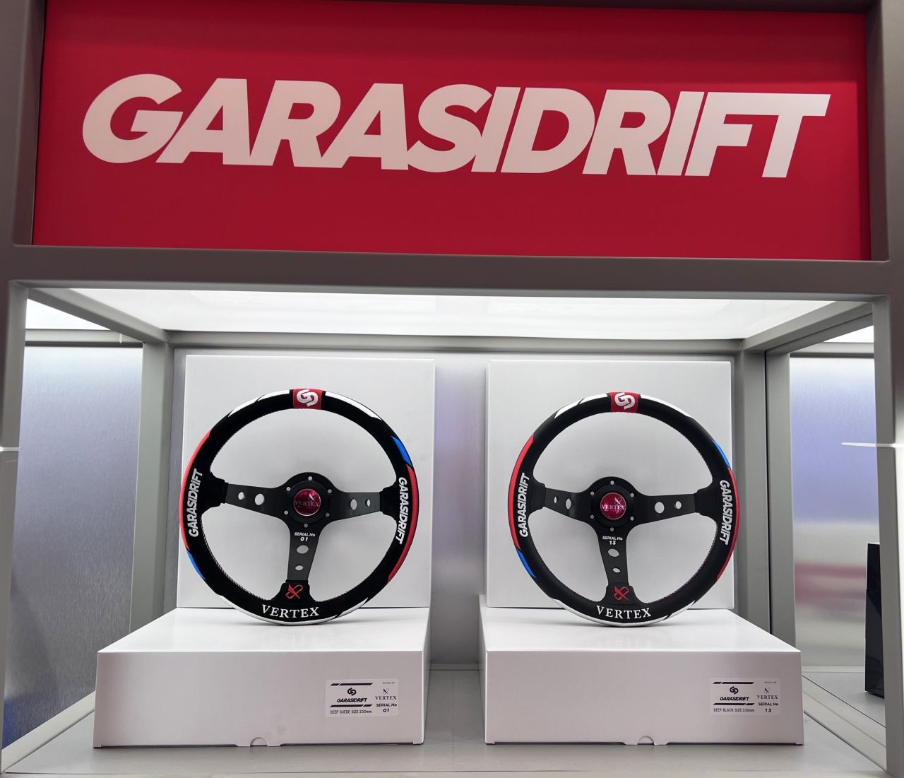 Vertex Lenkrad "VERTEX x GARASI DRIFT" Limited Edition Echtleder