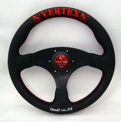 Vertex Lenkrad “FLAT TYPE” RED/BLUE