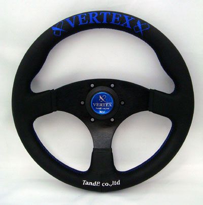 Vertex Lenkrad “FLAT TYPE” RED/BLUE