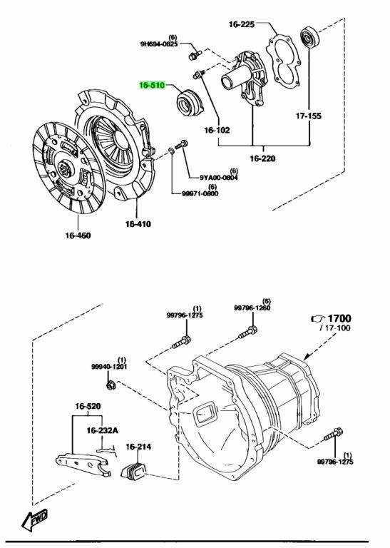 Mazda MX-5 NA/NB/NBFL Ausrücklager OEM