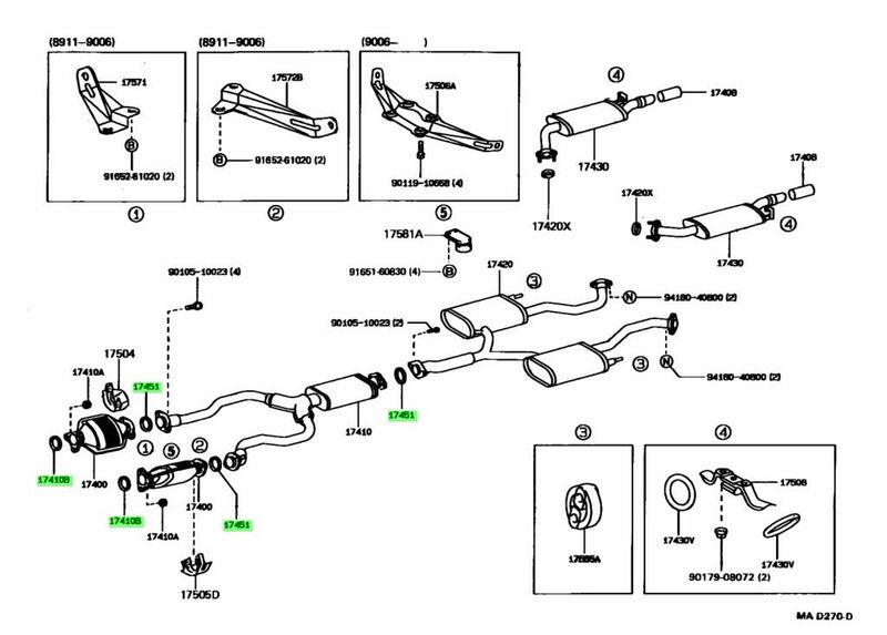 Toyota Auspuffdichtung 90917-06054