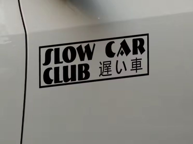 Slow Car Club Sticker