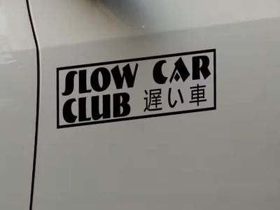 Slow Car Club Sticker