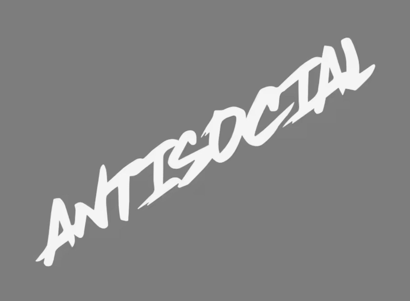 Antisocial Long Windschutzscheibe Banner