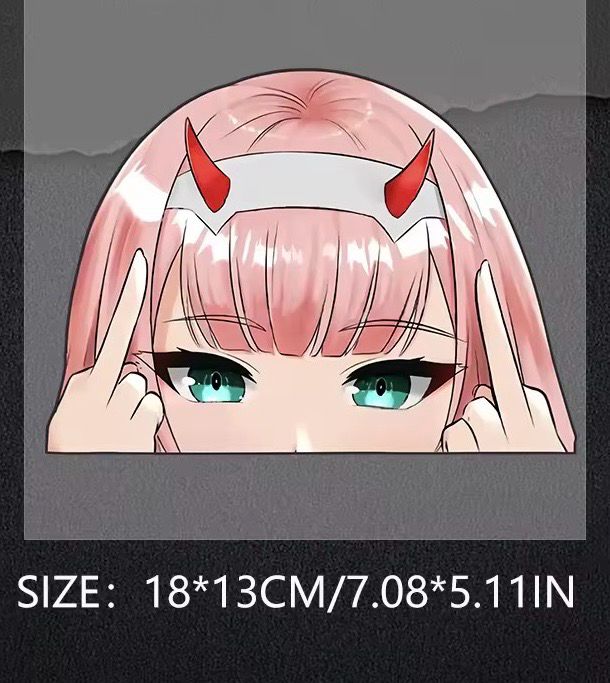 Zero-Two 2 Peeker Sticker