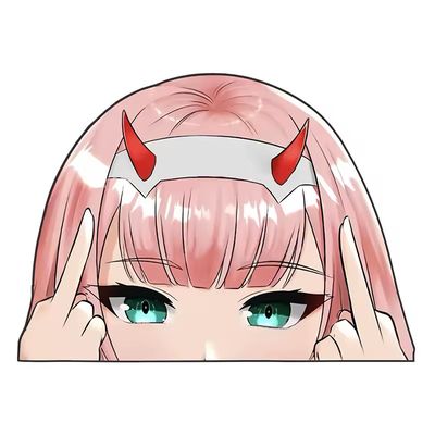Zero-Two 2 Peeker Sticker