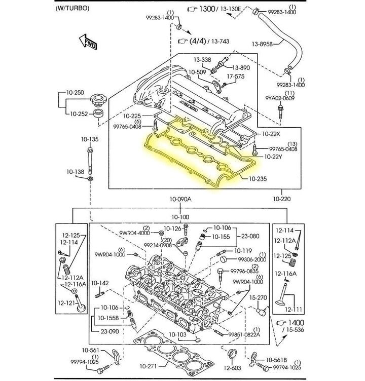 MX-5 Ventildeckeldichtung VVT 1.8 01-05