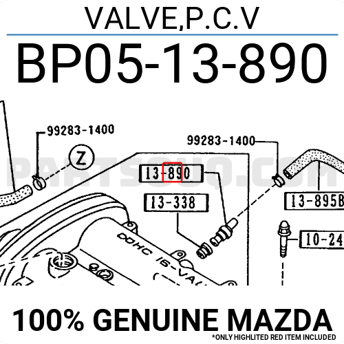 MX-5 Kurbelgehäuse Entlüftungsventil 90-05