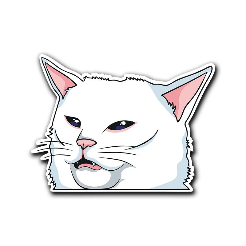 Salad Cat Peeker Sticker
